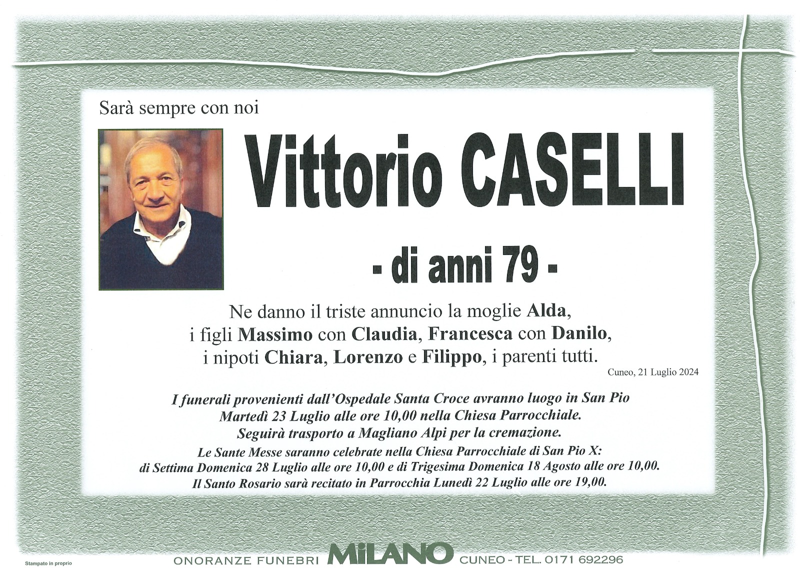 Onoranze Funebri Cuneo Vittorio Caselli